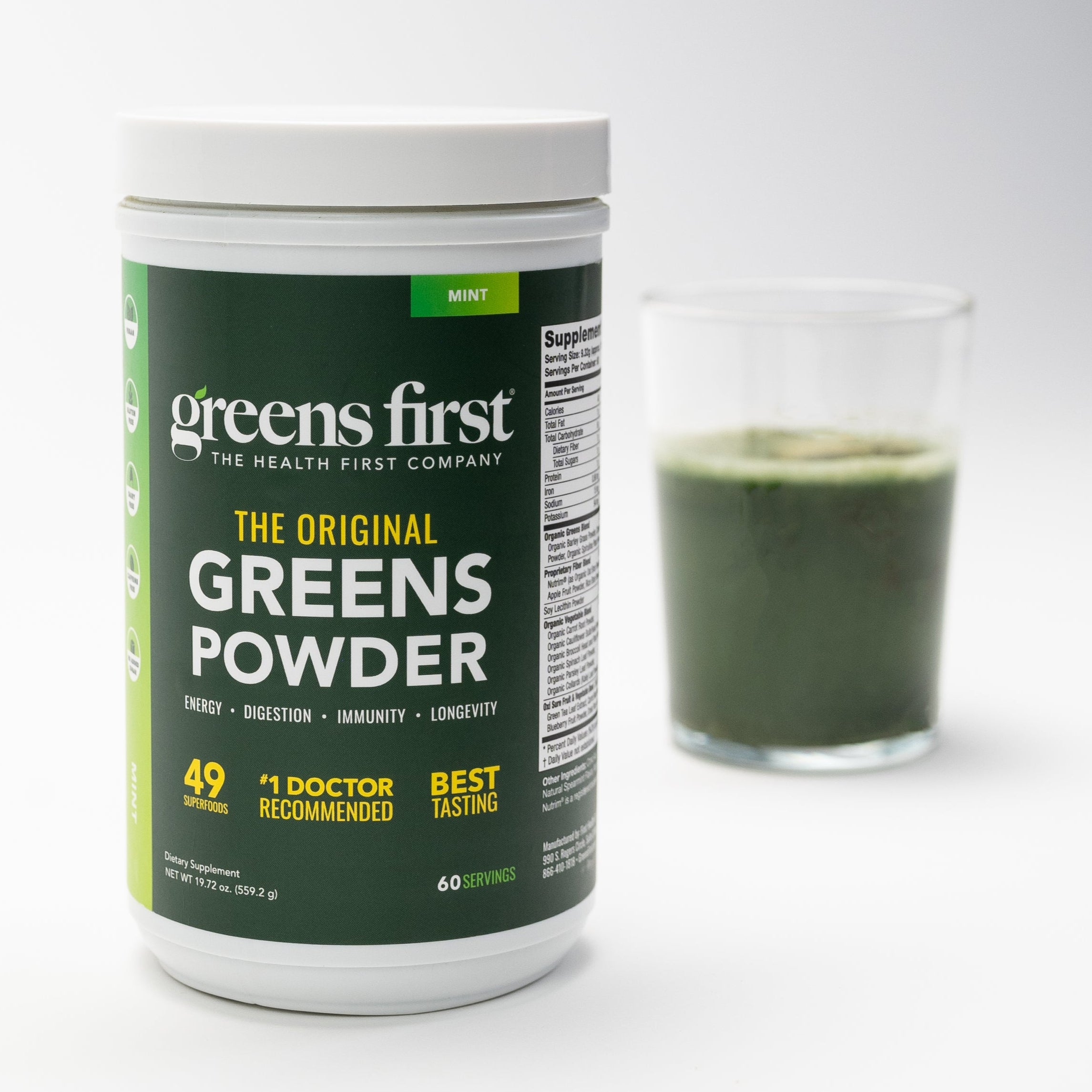 Greens First Powder Mint 60 Servings 39