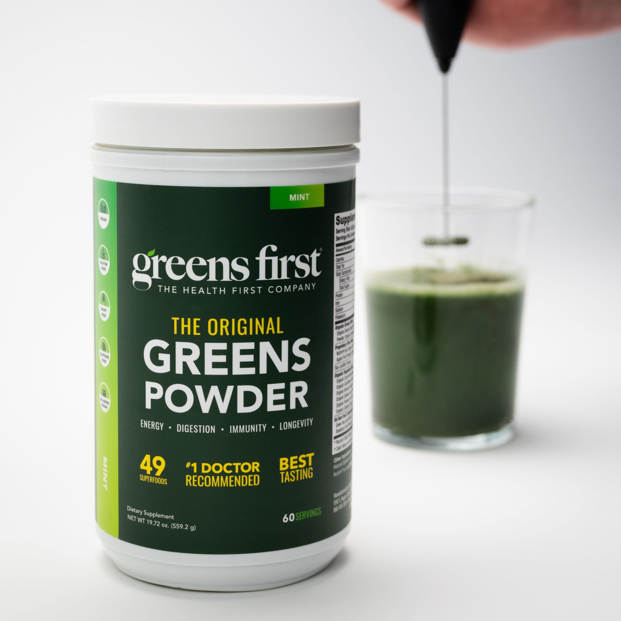 Greens First Powder Mint 60 Servings 40