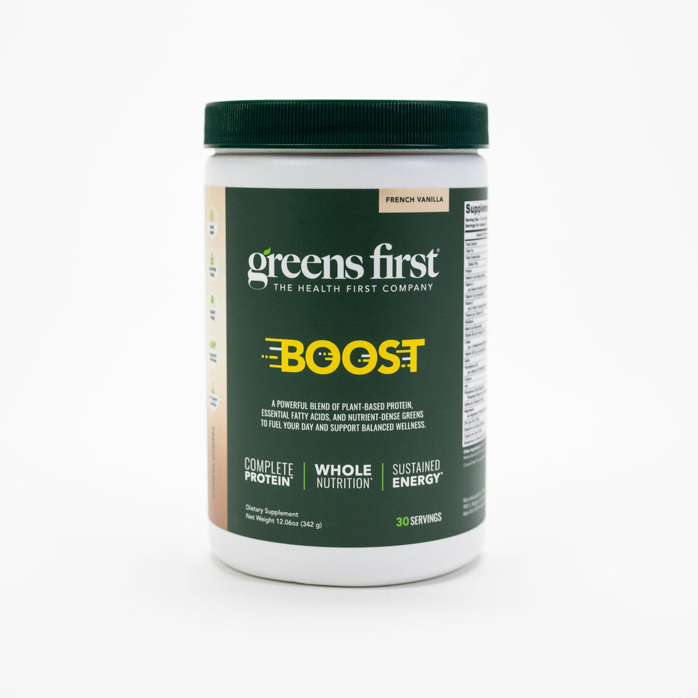 Greens First Boost French Vanilla Front