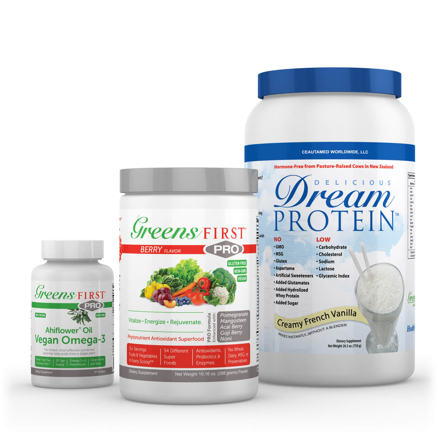 Healthy Living Kit PRO BerryPRO VEGAN Omega VanWhey mask